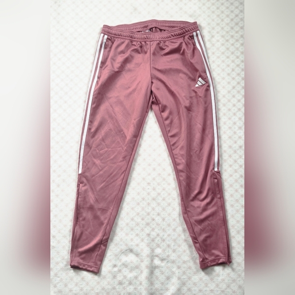 Adidas Women’s Tiro Striped Track Pants – Pink, Size Large, Recycled Materials - Picture 4 of 6